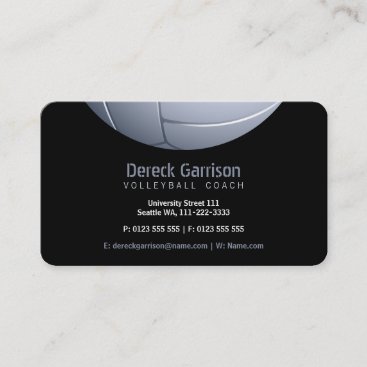 Volleyball Coach | Trainer Practice Lessons Business Card