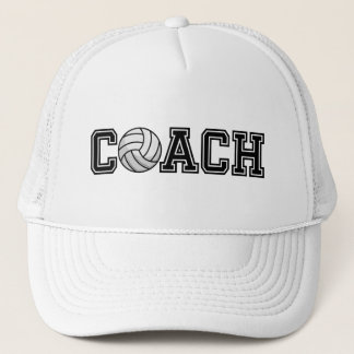 Volleyball Coach Typography Graphic Trucker Hat