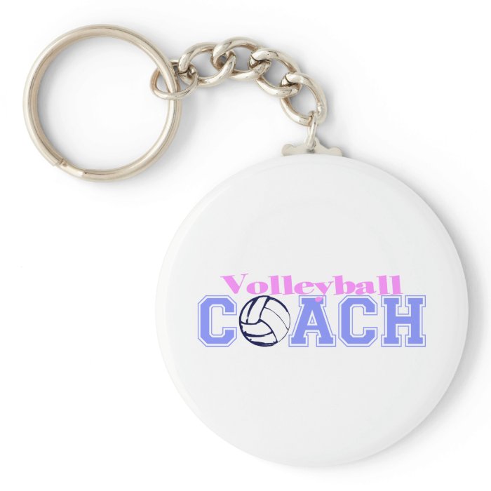 Volleyball Coach (Version B) Keychains