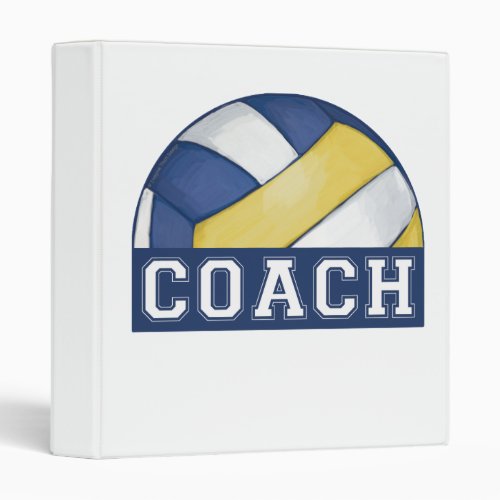 Volleyball Coach Vinyl Binder