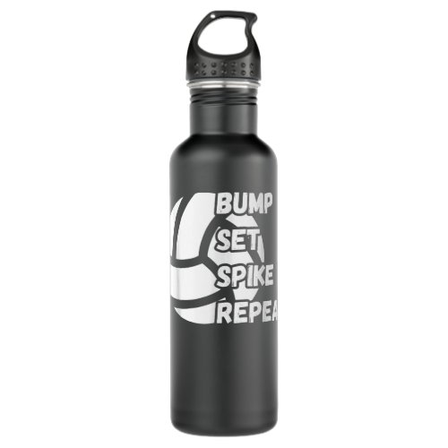 Volleyball coach volleyball player volleyball girl stainless steel water bottle