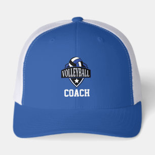 Volleyball Coach with Logo - Blue