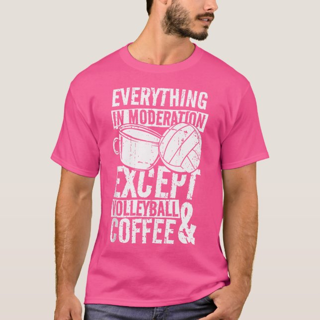 Volleyball Coffee T-Shirt (Front)