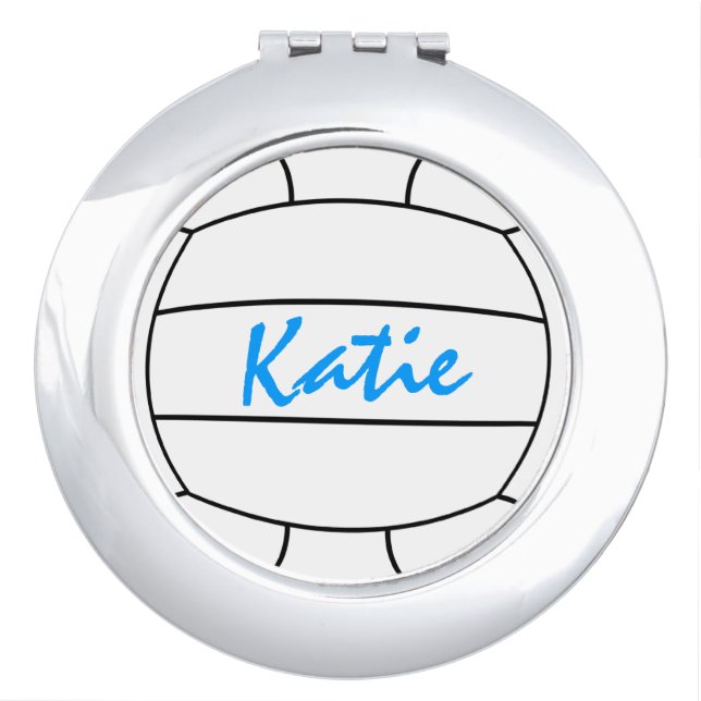 Volleyball Compact Mirror (Front)
