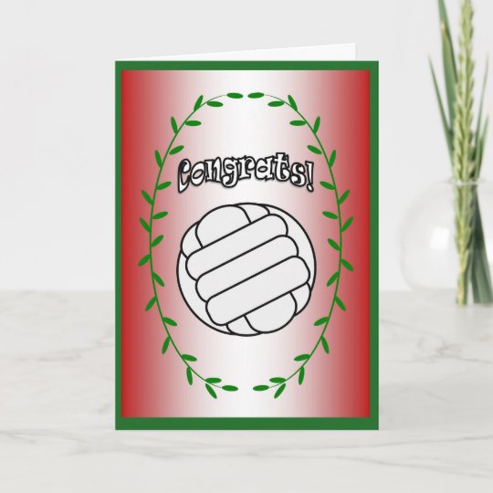 Volleyball Congrats! Card
