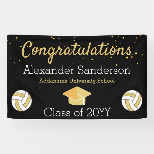 Volleyball Congratulation Graduation Banner