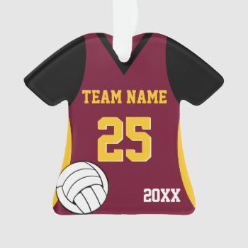 Volleyball Custom Colors With Photo Ornament by tshirtmeshirt at Zazzle