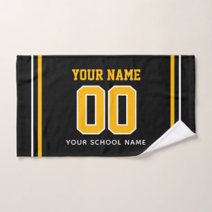 Volleyball Custom Name & Jersey Number, Team Gift Hand Towel