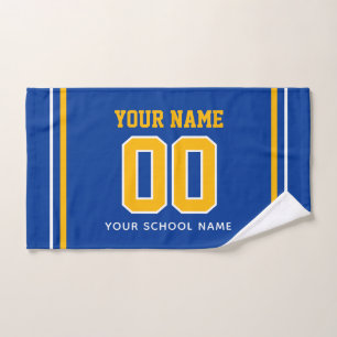 Volleyball Custom Name & Jersey Number, Team Gift Hand Towel