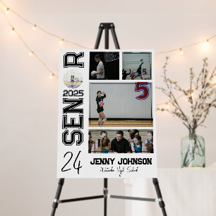 Volleyball Custom Senior Night Grad Foam Board