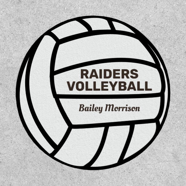Volleyball Custom Sports Team Player Name Patch (Front)