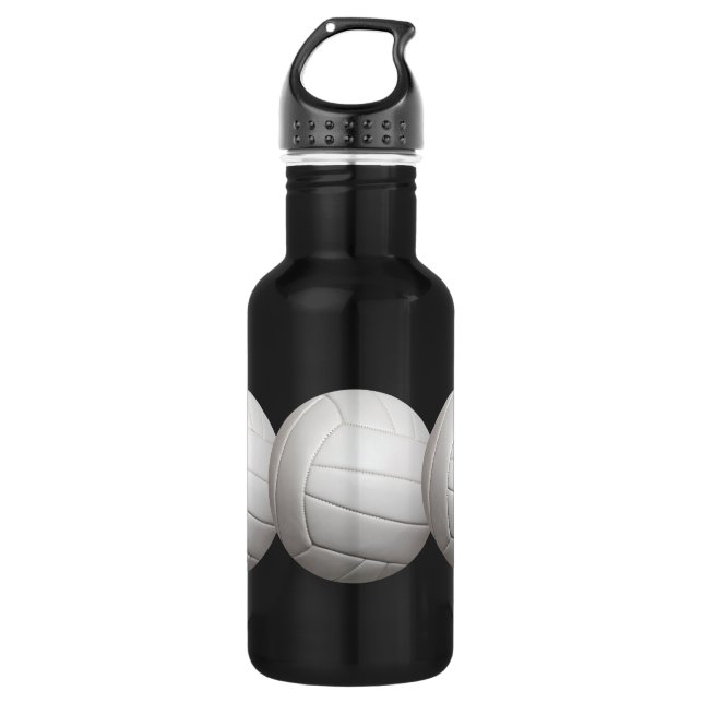 Volleyball custom stainless steel water bottle (Front)