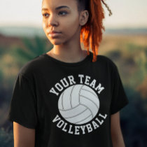 Volleyball Custom Team, Player and Jersey Number T-Shirt