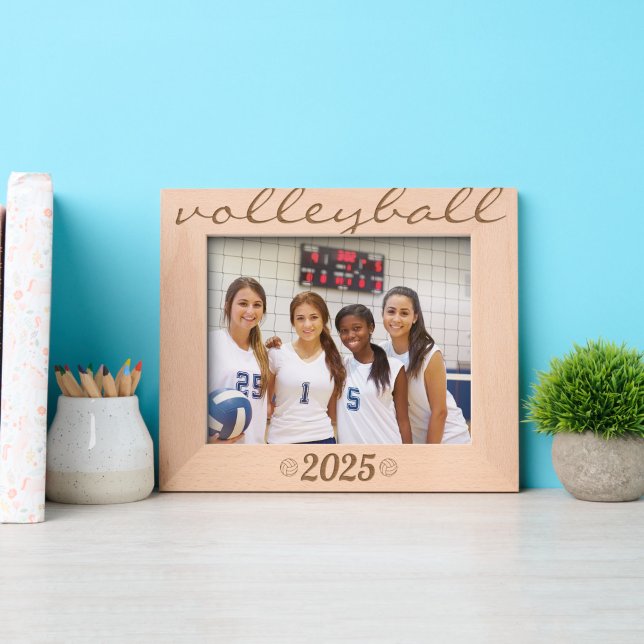 Volleyball custom year minimalist  engraved frames (Creator Uploaded)
