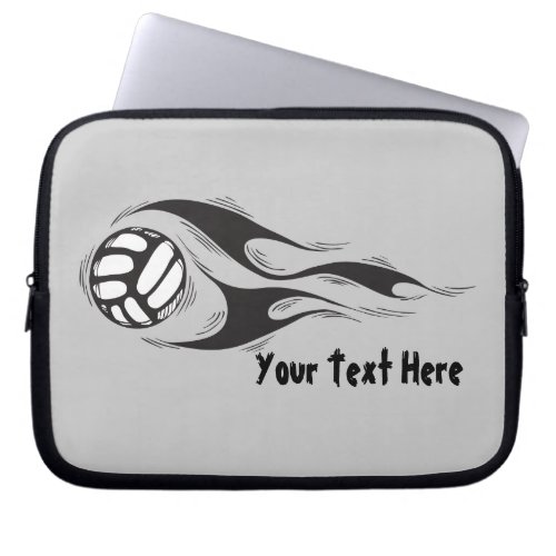 Volleyball customizable laptop sleeve