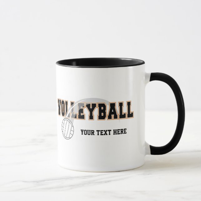 Volleyball (customizable) mug (Right)