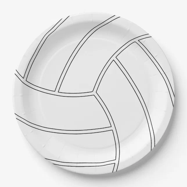 Volleyball Customizable Paper Party Plates Zazzle