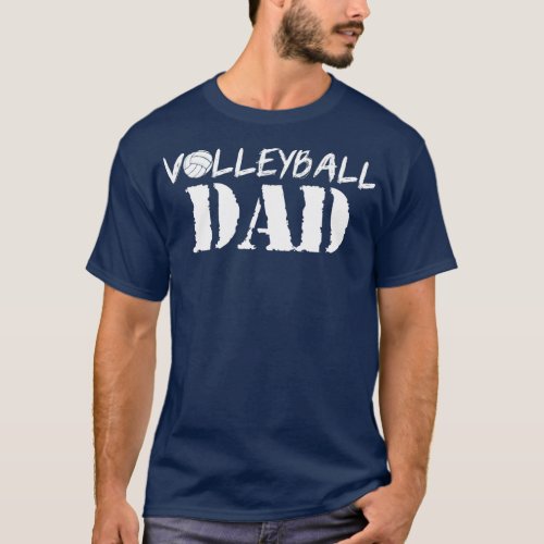 Volleyball Dad Fathers Day Outfit For Dad Daddy T_Shirt