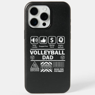 Volleyball Dad Funny Contents of Sports Father iPhone 15 Pro Max Case