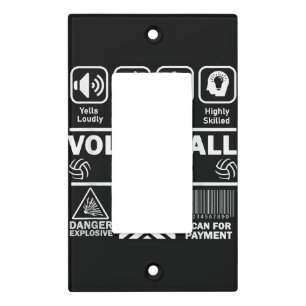 Volleyball Dad Funny Contents of Sports Father Light Switch Cover
