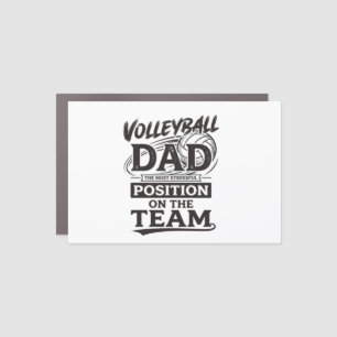 Volleyball Dad Funny Vintage Team Position Shirt_1 Car Magnet