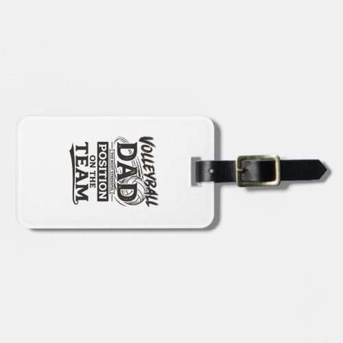 Volleyball Dad Funny Vintage Team Position Shirt_1 Luggage Tag