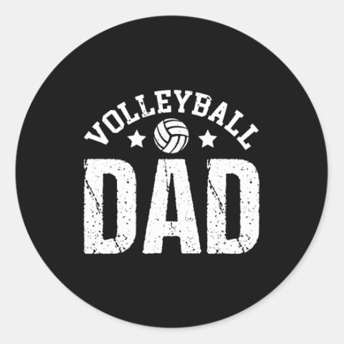 Volleyball Dad Funny Volleyball Player Father39s D Classic Round Sticker