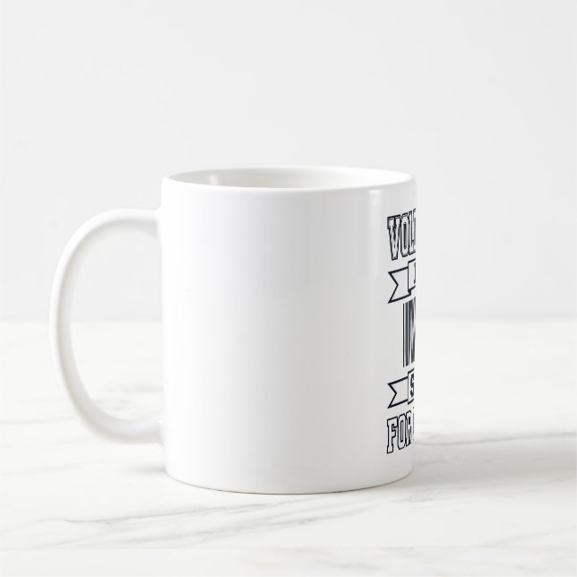 Volleyball Dad Scan for Payment Funny Shirt Design Coffee Mug (Left)