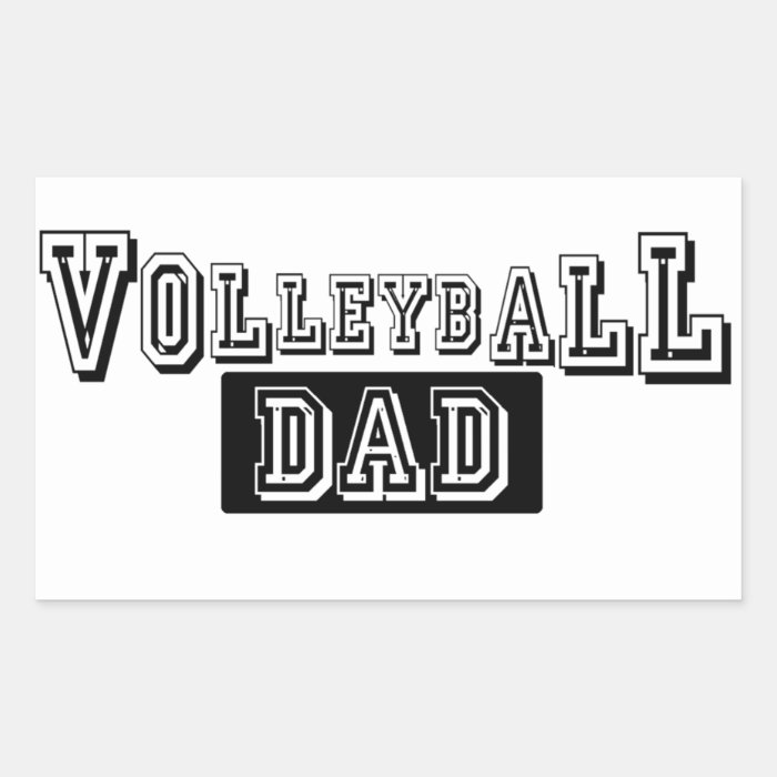 Volleyball Dad Sticker