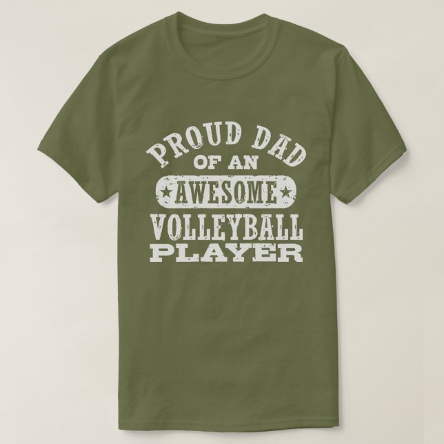 Volleyball Dad T-Shirt (Design Front)