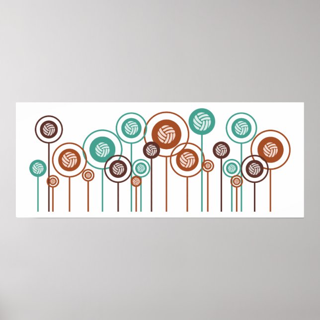 Volleyball Daisies Poster (Front)