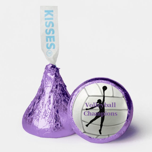 Volleyball Design Hershey's Candy Favors (Front)