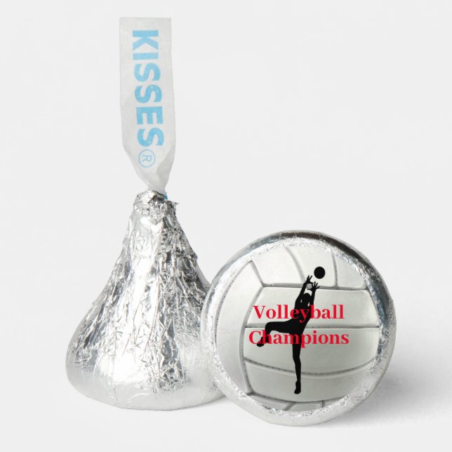 Volleyball Design Hershey's Candy Favors (Front)