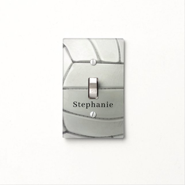Volleyball Design Light Switch Cover (In Situ)