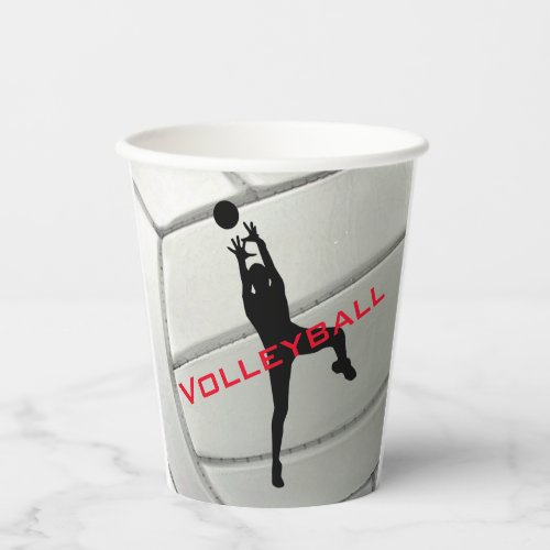 Volleyball Design Paper Cup