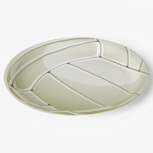 Volleyball Design Paper Party Plate Zazzle
