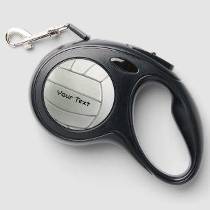 Volleyball Design Retractable Dog Leash
