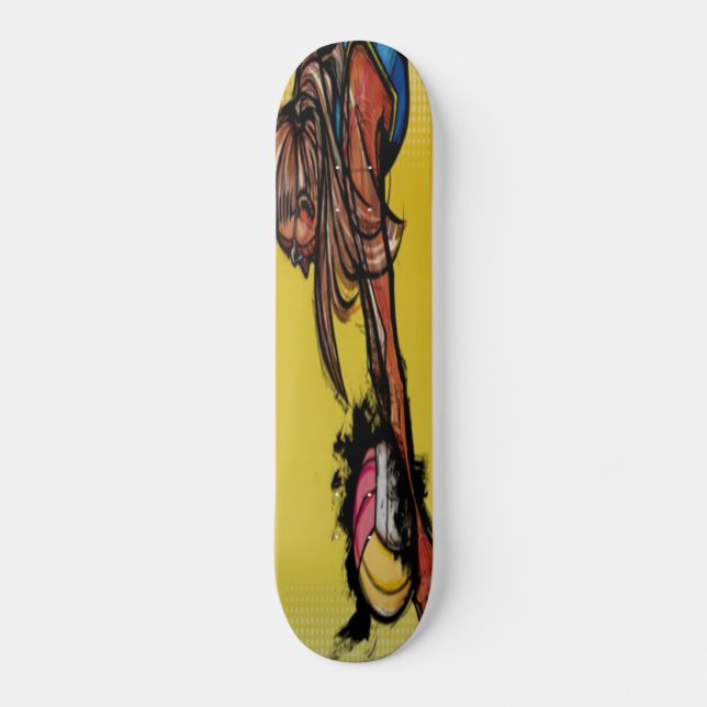Volleyball DIGG Skateboard Deck (Front)