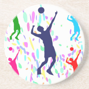 VOLLEYBALL DRINK COASTER