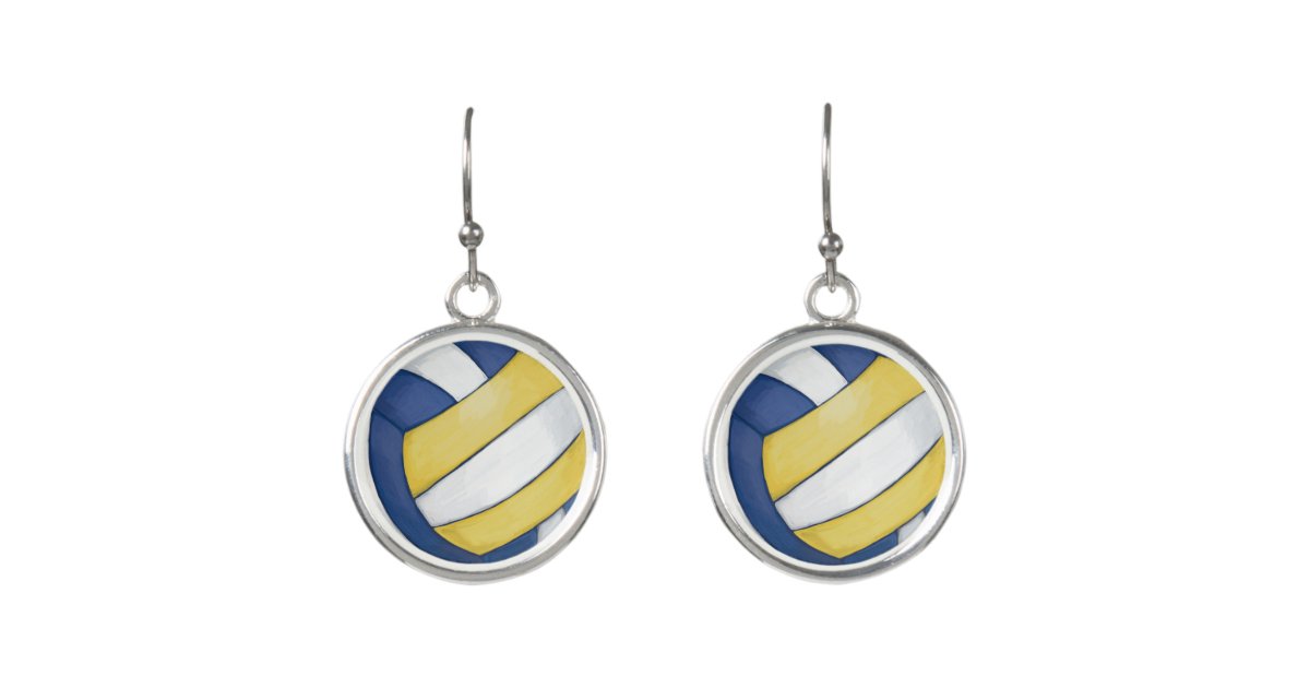 Volleyball Earrings Zazzle