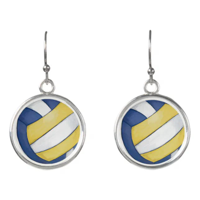 Volleyball Earrings Zazzle