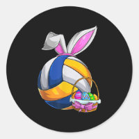Volleyball Easter Bunny Ears Easter Eggs Hunting B