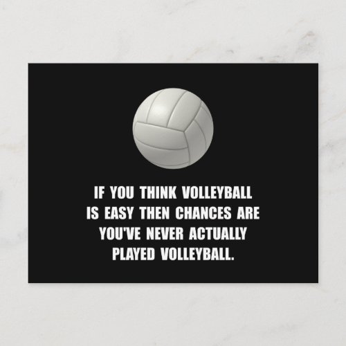 Volleyball Easy Postcard