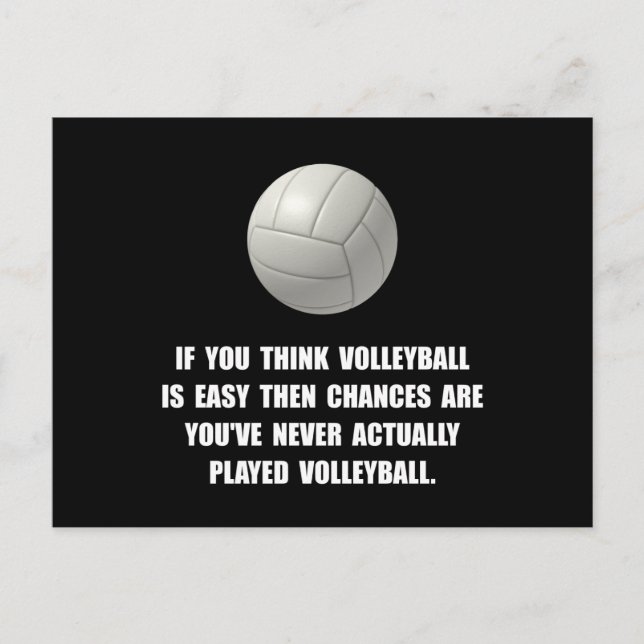 Volleyball Easy Postcard (Front)