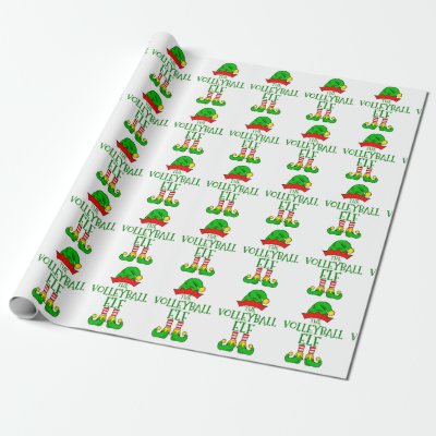 Volleyball Elf Wrapping Paper