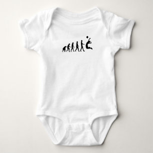 Volleyball Evolution Baby Bodysuit