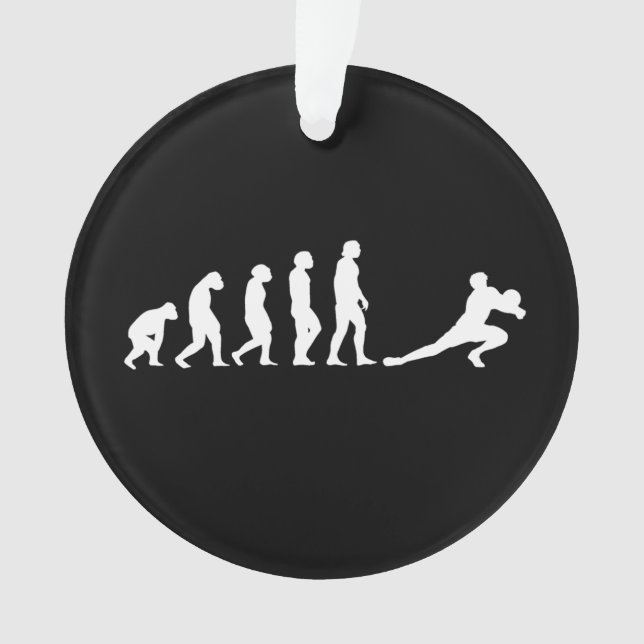 Volleyball Evolution Ornament (Front)
