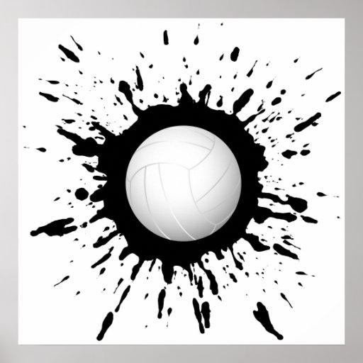 Volleyball Explosion 1 Poster | Zazzle