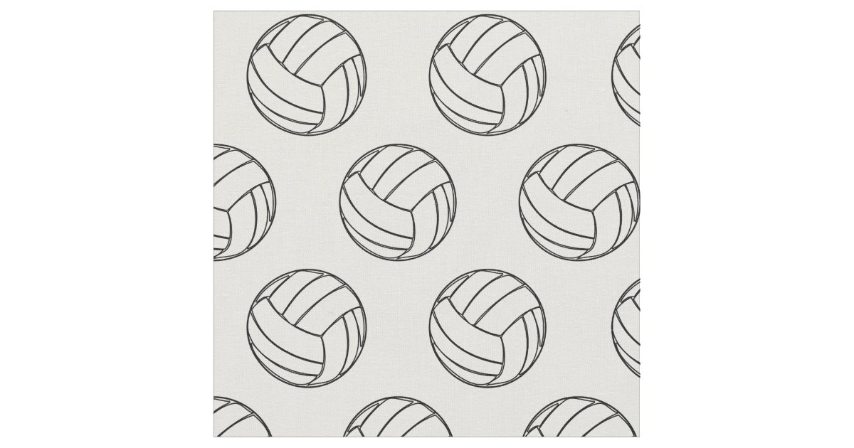 Volleyball Fabric Zazzle