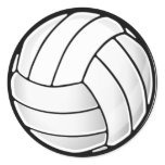Volleyball Fan Classic Round Sticker